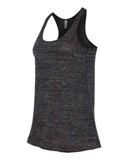 BELLA + CANVAS Women's Flowy Racerback Tank 8800 #color_Black Marble