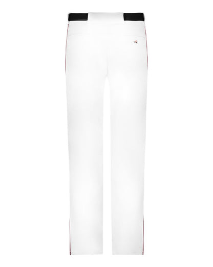 Alleson Athletic Youth Baseball Pants With Braid 605WLBY #color_White/ Maroon