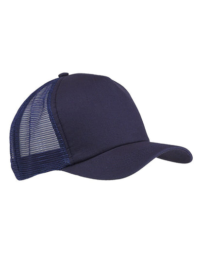 Big Accessories Twill Trucker Cap BX010 #color_Navy