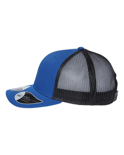 Atlantis Headwear Sustainable Trucker Cap BRYCE #color_Royal/ Black