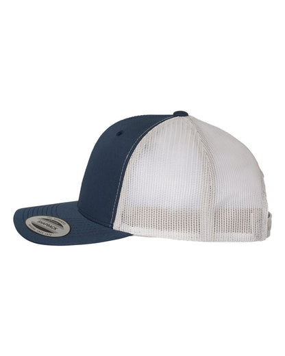 YP Classics Retro Trucker Cap 6606 #color_Navy/ Silver