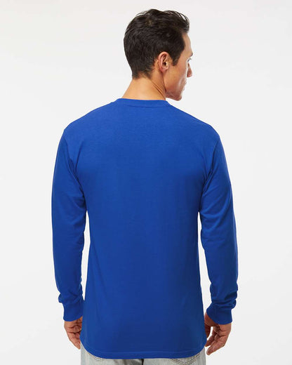 M&O Unisex Gold Soft Touch Long Sleeve T-Shirt 4820 #colormdl_Royal