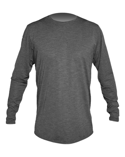 ANETIK Low Pro Tech Long Sleeve T-Shirt MVLPRL8 #color_Charcoal Heathered