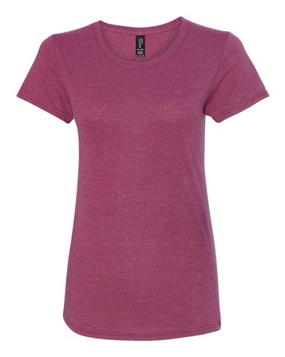 Gildan Softstyle® Women’s Triblend T-Shirt 6750L #color_Heather Raspberry