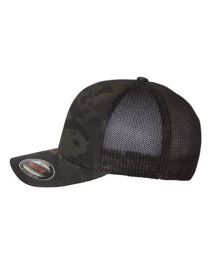 Flexfit Trucker Cap 6511 #color_Multicam Black/ Black