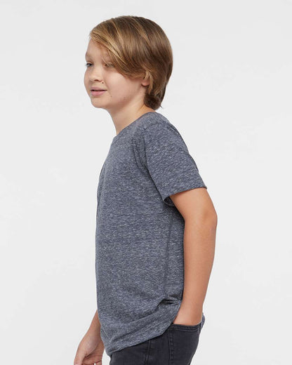 LAT Youth Harborside Mélange Tee 6191 #colormdl_Navy Melange