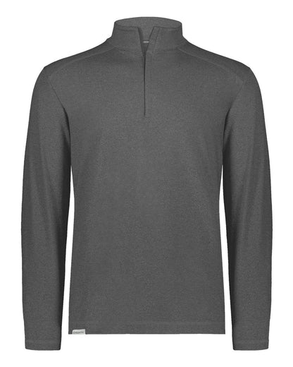 Holloway Unisex Eco Revive™ Ventura Soft Knit Quarter-Zip Pullover 223553 #color_Carbon Heather