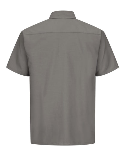 Red Kap Men's Tall Ripstop Short Sleeve Work Shirt SY60T #color_GY-Grey