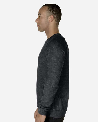 JERZEES Unisex Snow Heather French Terry Crewneck Sweatshirt 91MR #colormdl_Black Ink