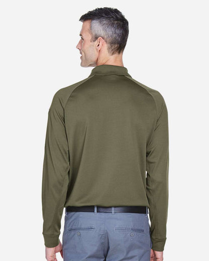 Harriton Men's Advantage Long Sleeve Tactical Polo M211L #colormdl_Tactical Green
