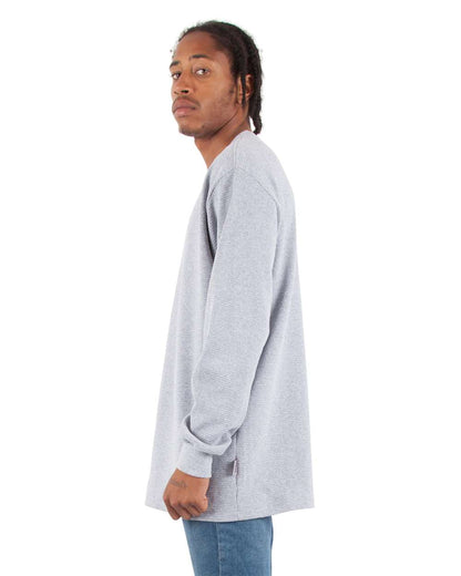 Shaka Wear Unisex Thermal T-Shirt SHTHRM #colormdl_Heather Grey