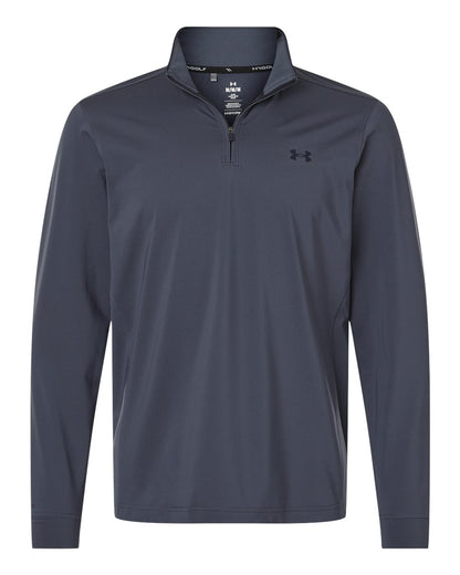 Under Armour Men's Drive Quarter-Zip Pullover 1389864 #color_Downpour Grey/ Midnight Navy