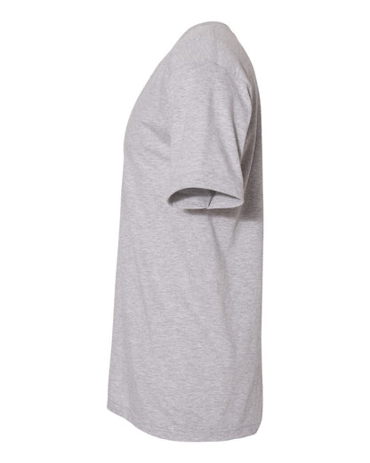 American Apparel Unisex Fine Jersey V-Neck Tee 2456W #color_Heather Grey