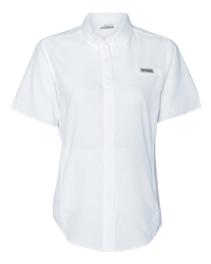 Columbia Women's PFG Tamiami™ II Short Sleeve Shirt 212466 #color_White