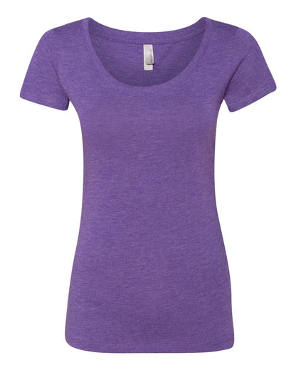 Next Level Women’s Triblend Scoop Neck T-Shirt 6730 #color_Purple Rush