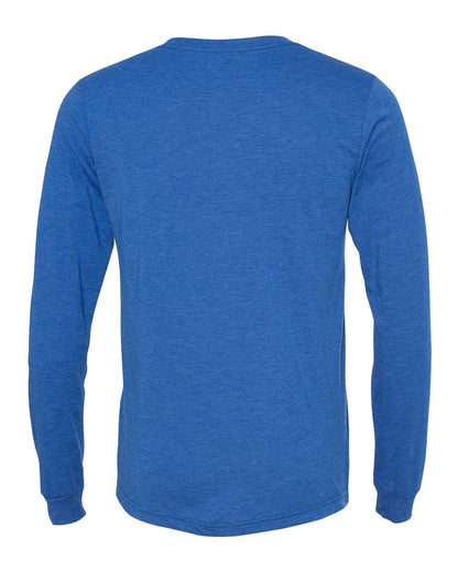 BELLA + CANVAS Triblend Long Sleeve Tee 3513 #color_True Royal Triblend