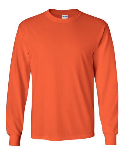 Gildan Unisex Ultra Cotton® Long Sleeve T-Shirt 2400 #color_Orange