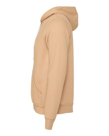 BELLA + CANVAS Sponge Fleece Full-Zip Hoodie 3739 #color_Heather Sand Dune