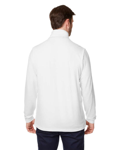 Devon & Jones Men's New Classics® Performance Quarter-Zip Pullover DG400 #colormdl_White
