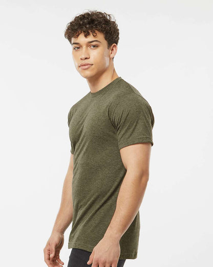 Tultex Poly-Rich T-Shirt 241 #colormdl_Heather Military Green