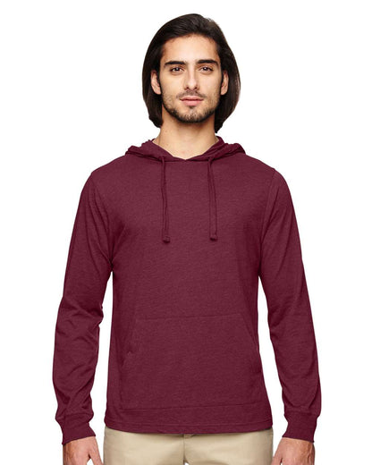 econscious Unisex Eco Jersey Pullover Hooded Long Sleeve T-Shirt EC1085 #colormdl_Berry