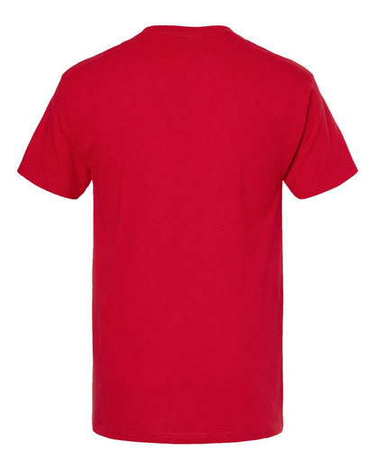 M&O Men's Gold Soft Touch T-Shirt 4800 #color_Deep Red