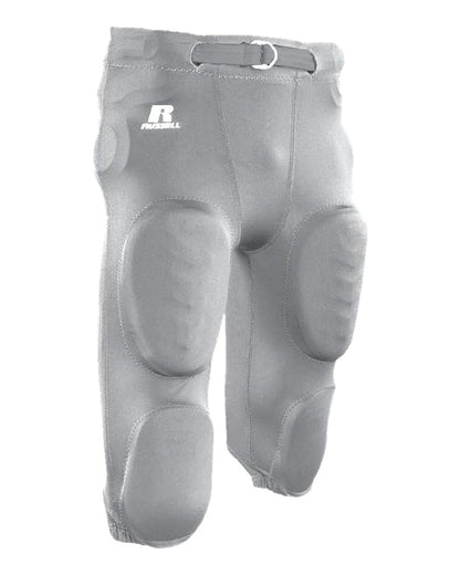 Russell Athletic Unisex Dri-Power® Deluxe Game Football Pants F25XPM #color_Grid Iron Silver