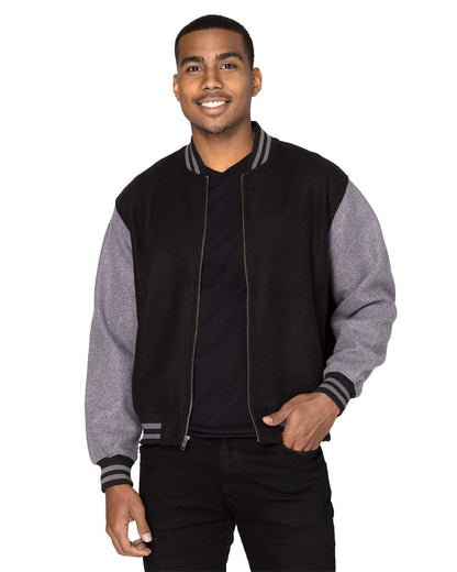 Threadfast Apparel Unisex Legend Jacket 364J #colormdl_Black/ Charcoal Heather