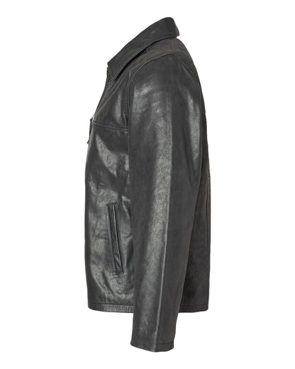 Burk's Bay Napa Leather Driving Jacket 8000T #color_Black