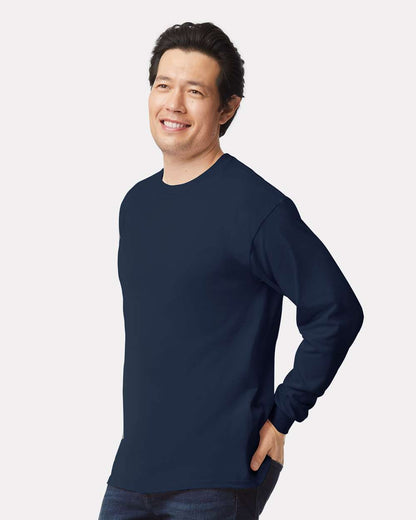 Gildan Unisex Ultra Cotton® Long Sleeve T-Shirt 2400 #colormdl_Navy