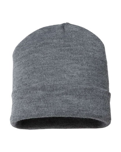 CAP AMERICA USA-Made 12" Cuffed Beanie TKN24 #color_Heather Grey