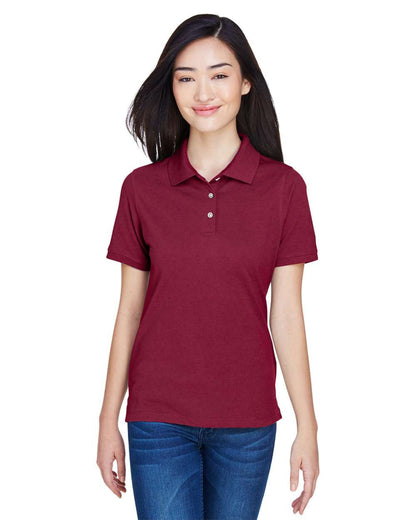 Harriton Women's Easy Blend Polo M265W #colormdl_Wine