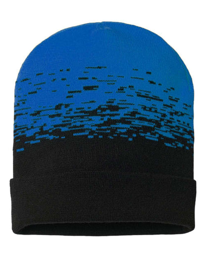 CAP AMERICA USA-Made Static Cuffed Beanie RKS12 #color_Black/ True Royal