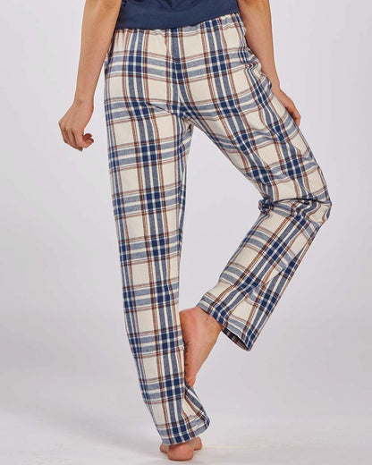 Boxercraft Women's Haley Flannel Pants BW6620 #colormdl_Natural Indigo Plaid