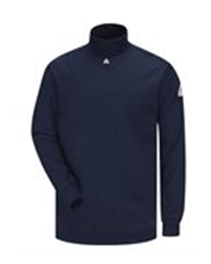 Bulwark Tagless Mock TurtleNeck - EXCEL FR® - Tall Sizes SEK2T #color_Navy