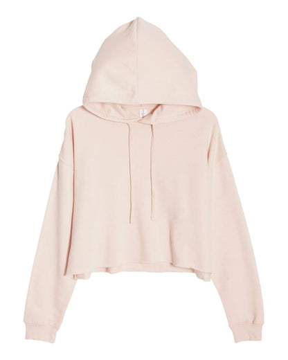 Lane Seven Women's Cropped Fleece Hooded Sweatshirt LS12000 #color_Pale Pink