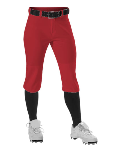 Alleson Athletic Girls' Fastpitch Knicker Pants 605PKNG #color_Red