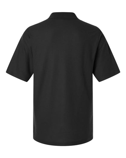Harriton Men's Tall Maverick CVC Pique Polo M105T #color_Black
