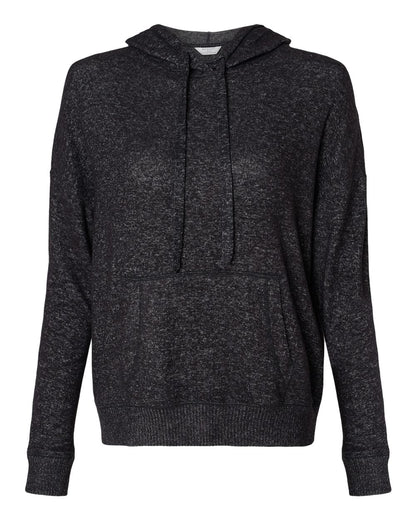 Boxercraft Women's Cuddle Fleece Hooded Pullover BW1501 #color_Black Heather