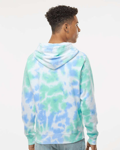 J. America Men's Tie-Dyed Fleece Hooded Sweatshirt 8861 #colormdl_Lagoon Tie Dye