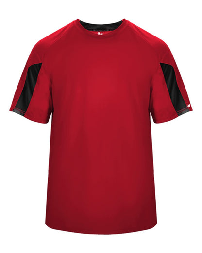 Badger Men's Striker T-Shirt 4176 #color_Red/ Black