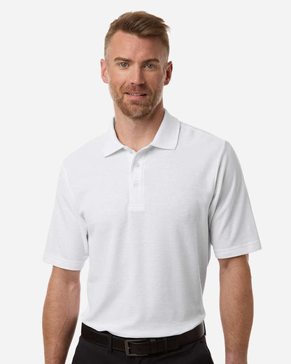 CORE365 Men's Resolve CVC Performance Pique Polo CE106 #colormdl_White