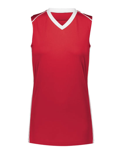 Augusta Sportswear Girls' Rover Jersey 1688 #color_Scarlet/ White