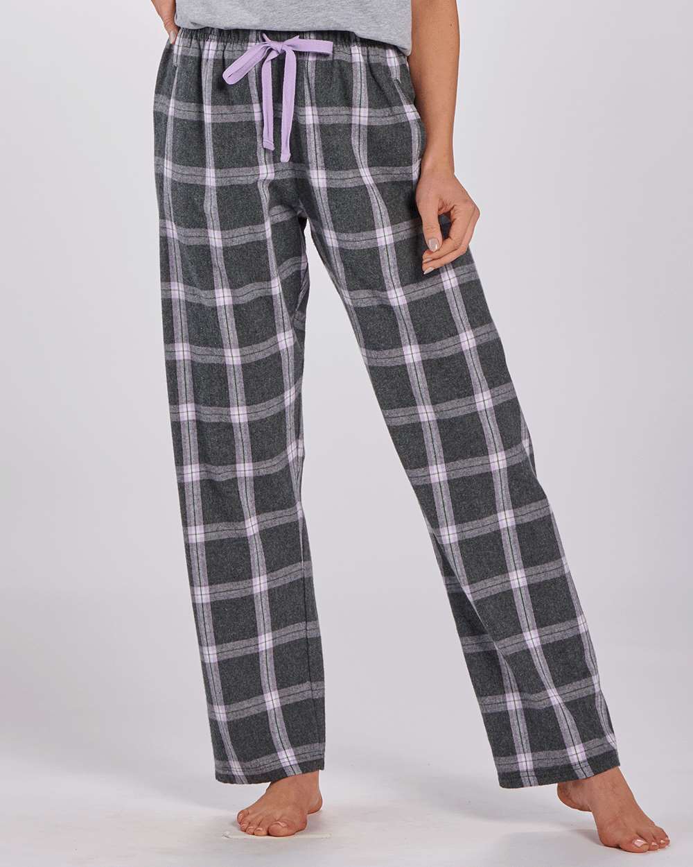 #colormdl_Charcoal Lavender Tomboy Plaid