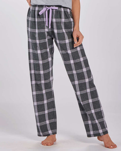 Boxercraft Women's Haley Flannel Pants BW6620 #colormdl_Charcoal Lavender Tomboy Plaid