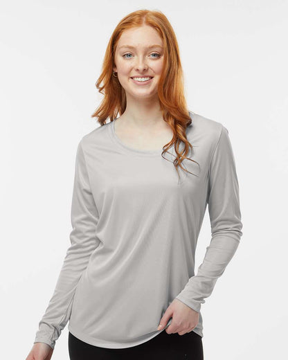 Paragon Women's Long Islander Performance Long Sleeve T-Shirt 214 #colormdl_Aluminum
