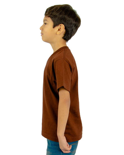 Shaka Wear Youth V-Neck T-Shirt SHVEEY #colormdl_Brown
