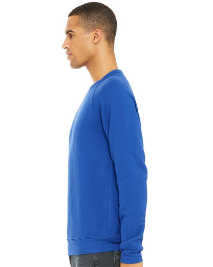 BELLA + CANVAS Sponge Fleece Raglan Crewneck Sweatshirt 3901 #colormdl_True Royal