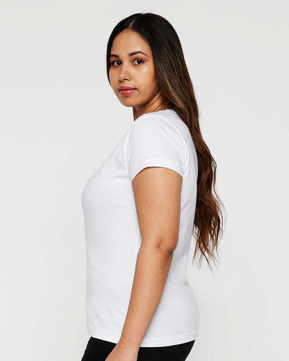 LAT Women's Fine Jersey Tee 3516 #colormdl_White
