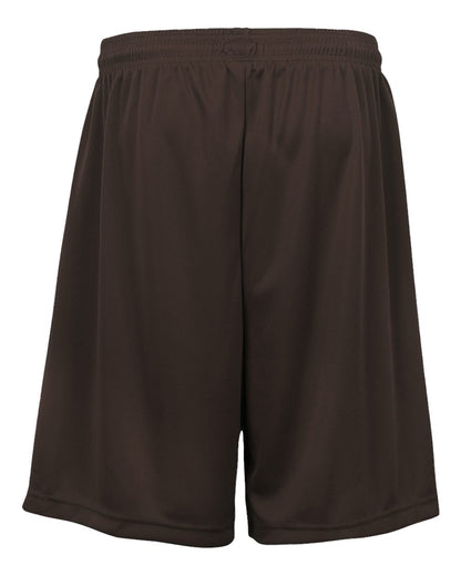 Badger Youth B-Dry 6" Shorts 2107 #color_Brown